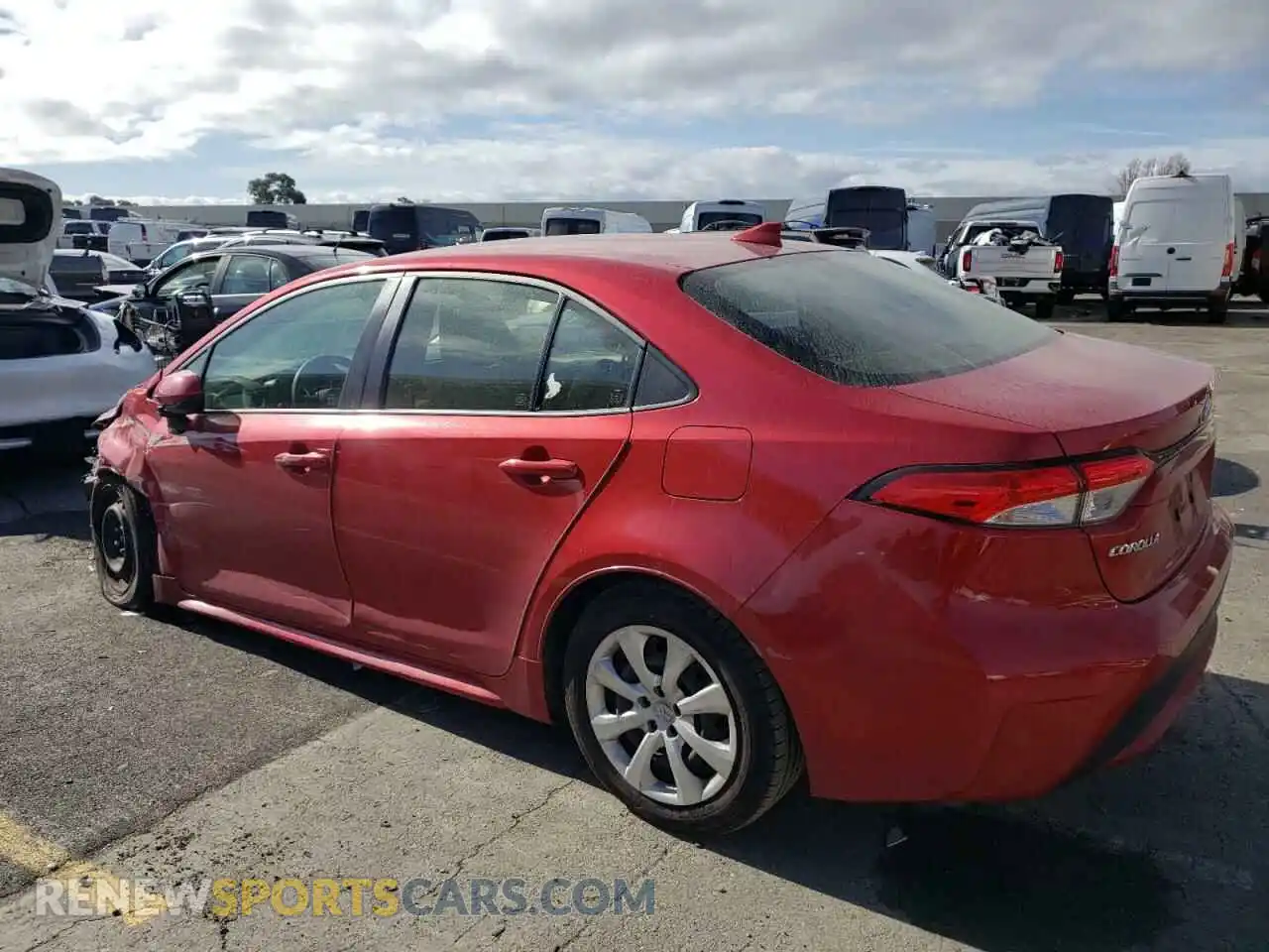 2 Photograph of a damaged car JTDEPMAE4MJ165262 TOYOTA COROLLA 2021