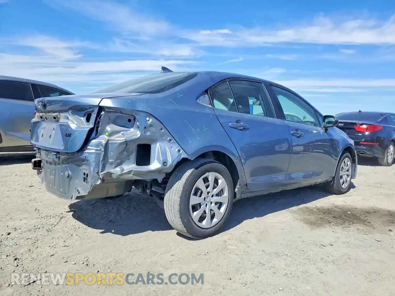 3 Photograph of a damaged car JTDEPMAE4MJ166900 TOYOTA COROLLA 2021