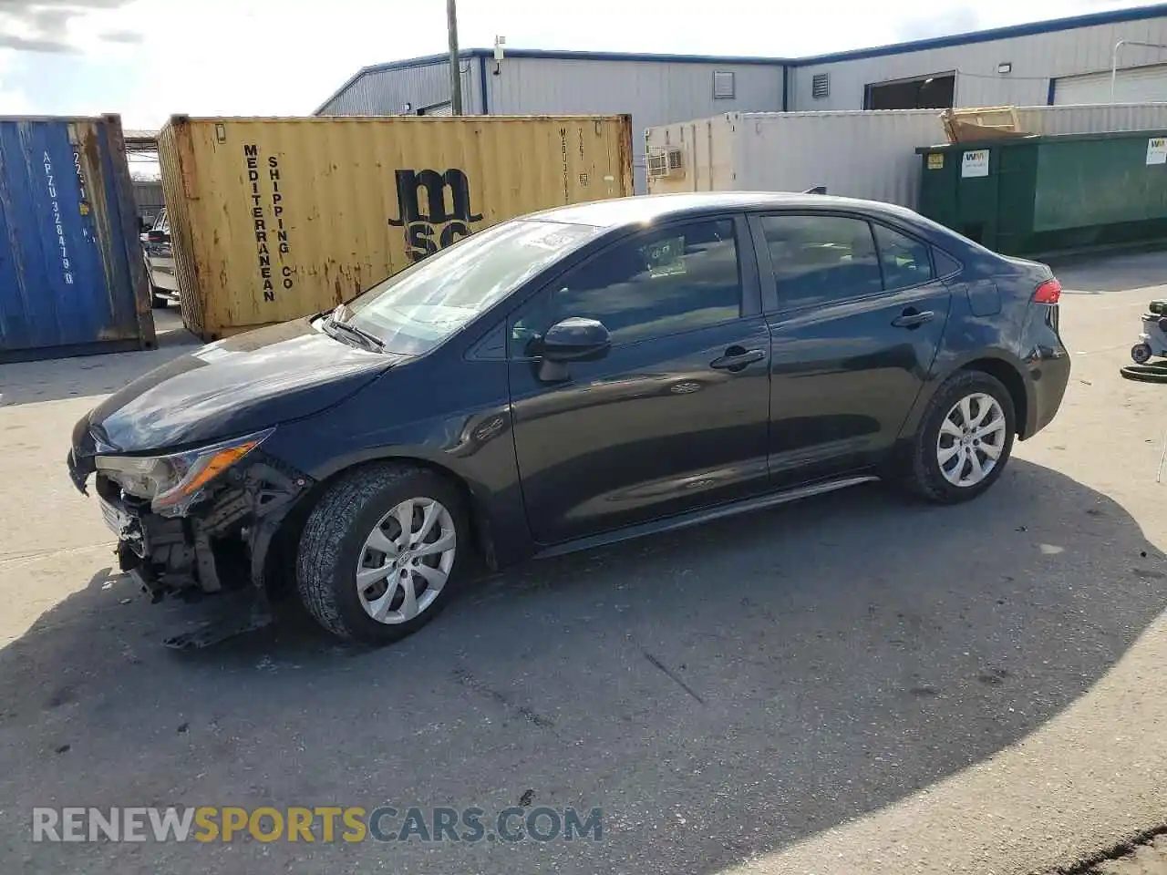 1 Photograph of a damaged car JTDEPMAE4MJ167044 TOYOTA COROLLA 2021