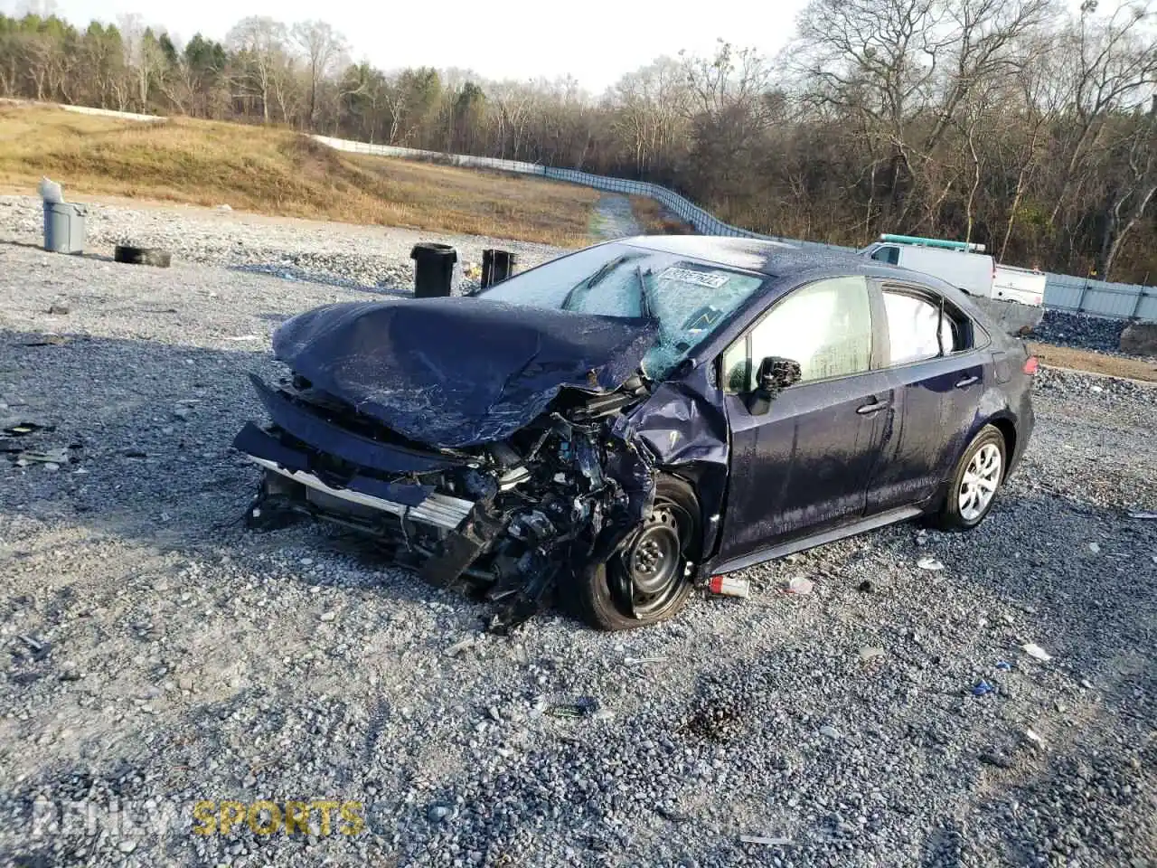 2 Photograph of a damaged car JTDEPMAE4MJ167173 TOYOTA COROLLA 2021