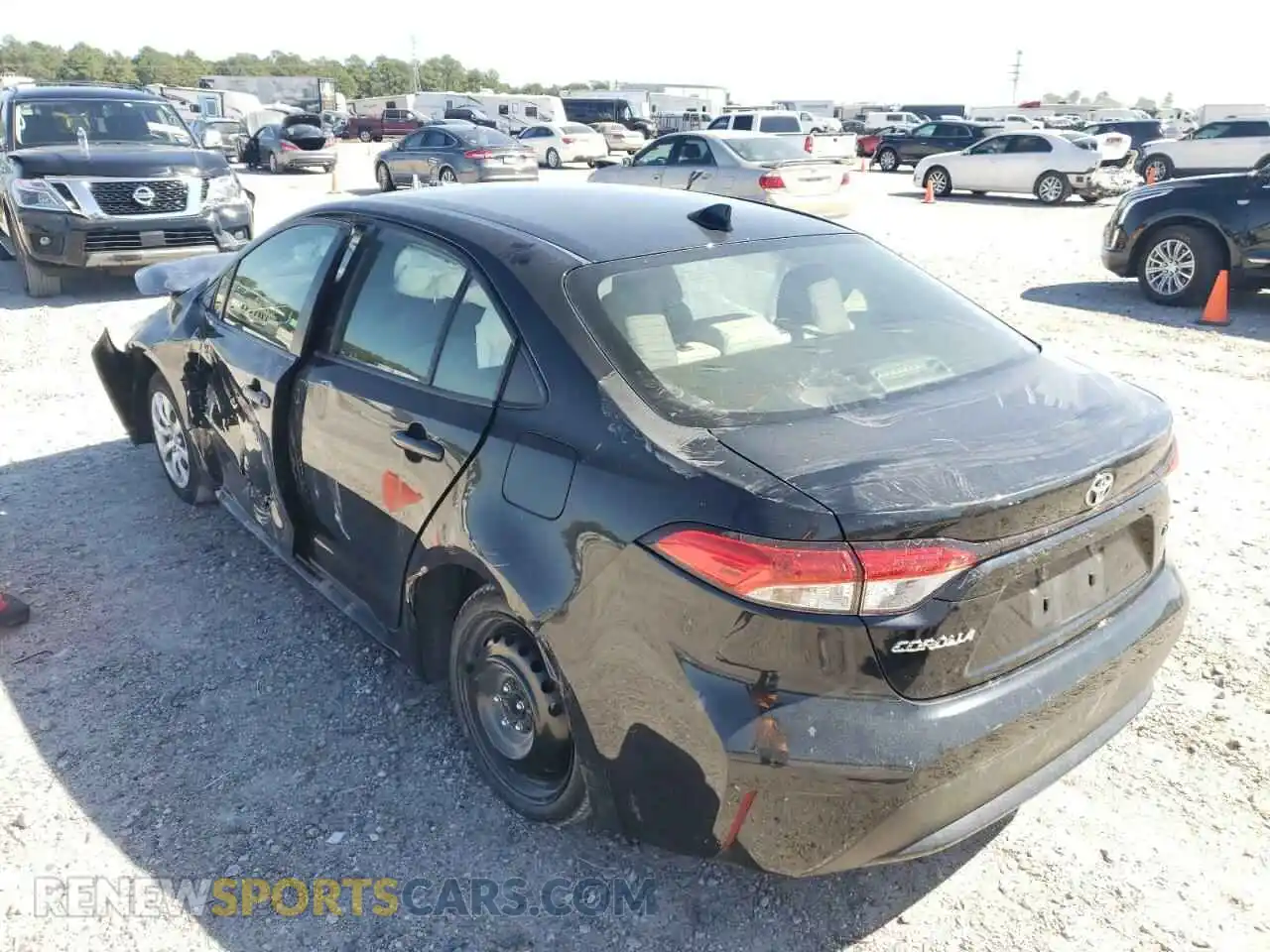 3 Photograph of a damaged car JTDEPMAE4MJ170171 TOYOTA COROLLA 2021
