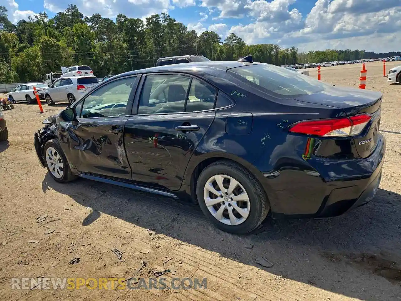 2 Photograph of a damaged car JTDEPMAE4MJ172471 TOYOTA COROLLA 2021