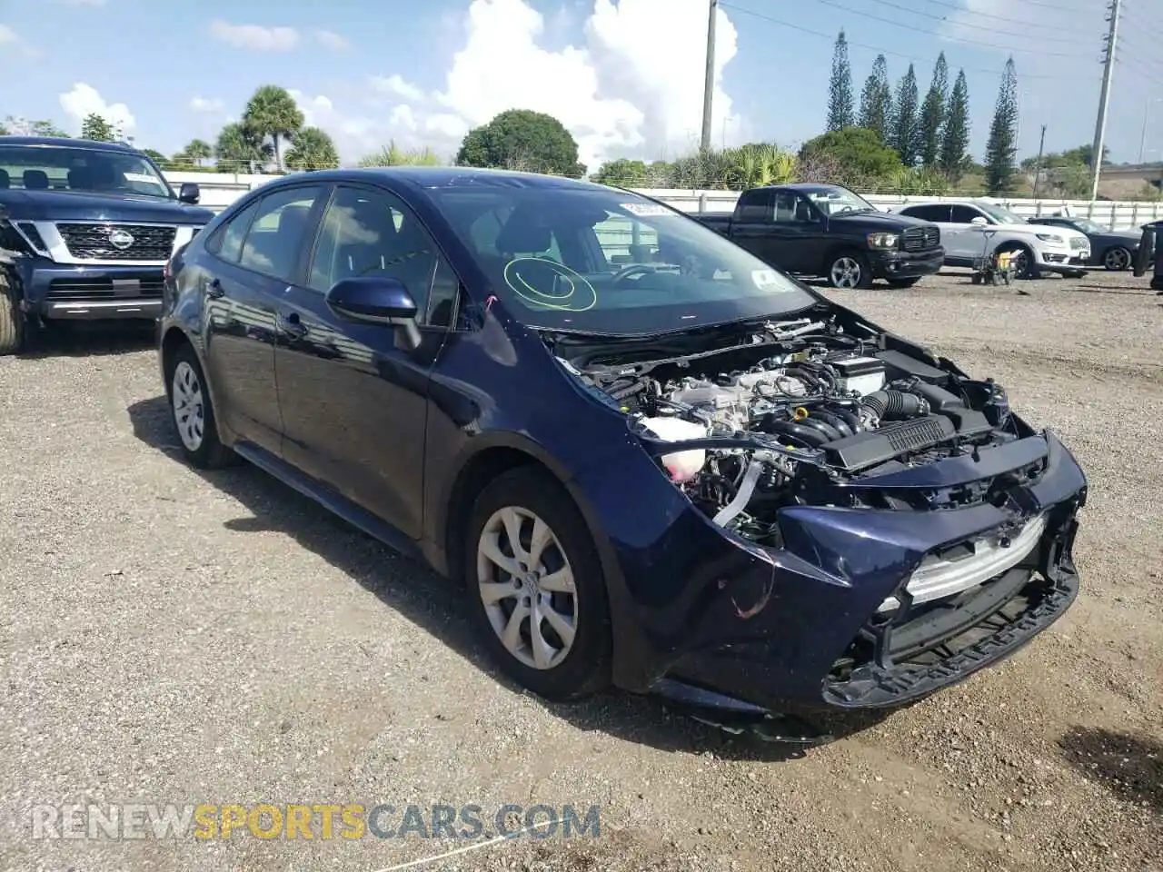 1 Photograph of a damaged car JTDEPMAE4MJ181672 TOYOTA COROLLA 2021