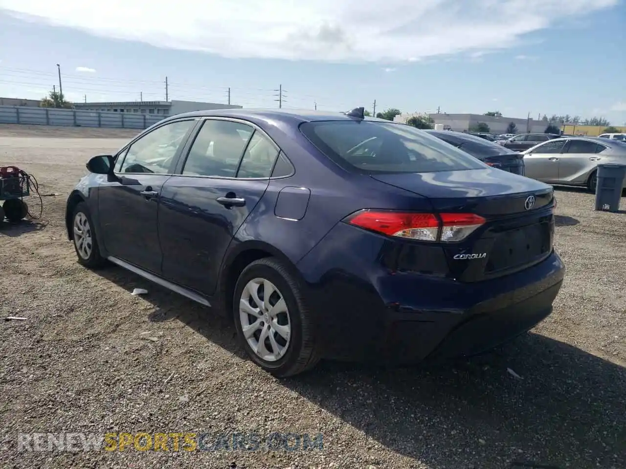 3 Photograph of a damaged car JTDEPMAE4MJ181672 TOYOTA COROLLA 2021