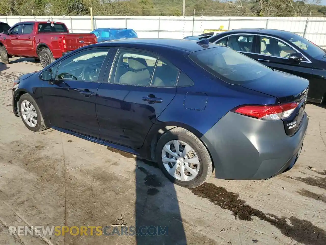 2 Photograph of a damaged car JTDEPMAE4MJ182613 TOYOTA COROLLA 2021