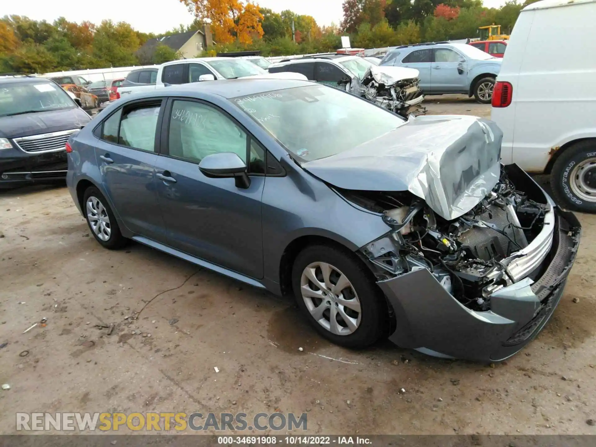 1 fotografías del automóvil dañado JTDEPMAE4MJ183180 TOYOTA COROLLA 2021