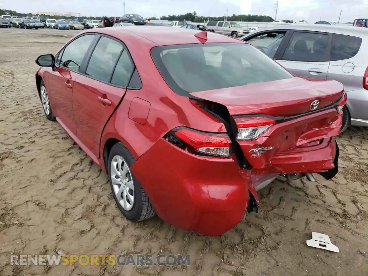 3 Photograph of a damaged car JTDEPMAE4MJ187942 TOYOTA COROLLA 2021