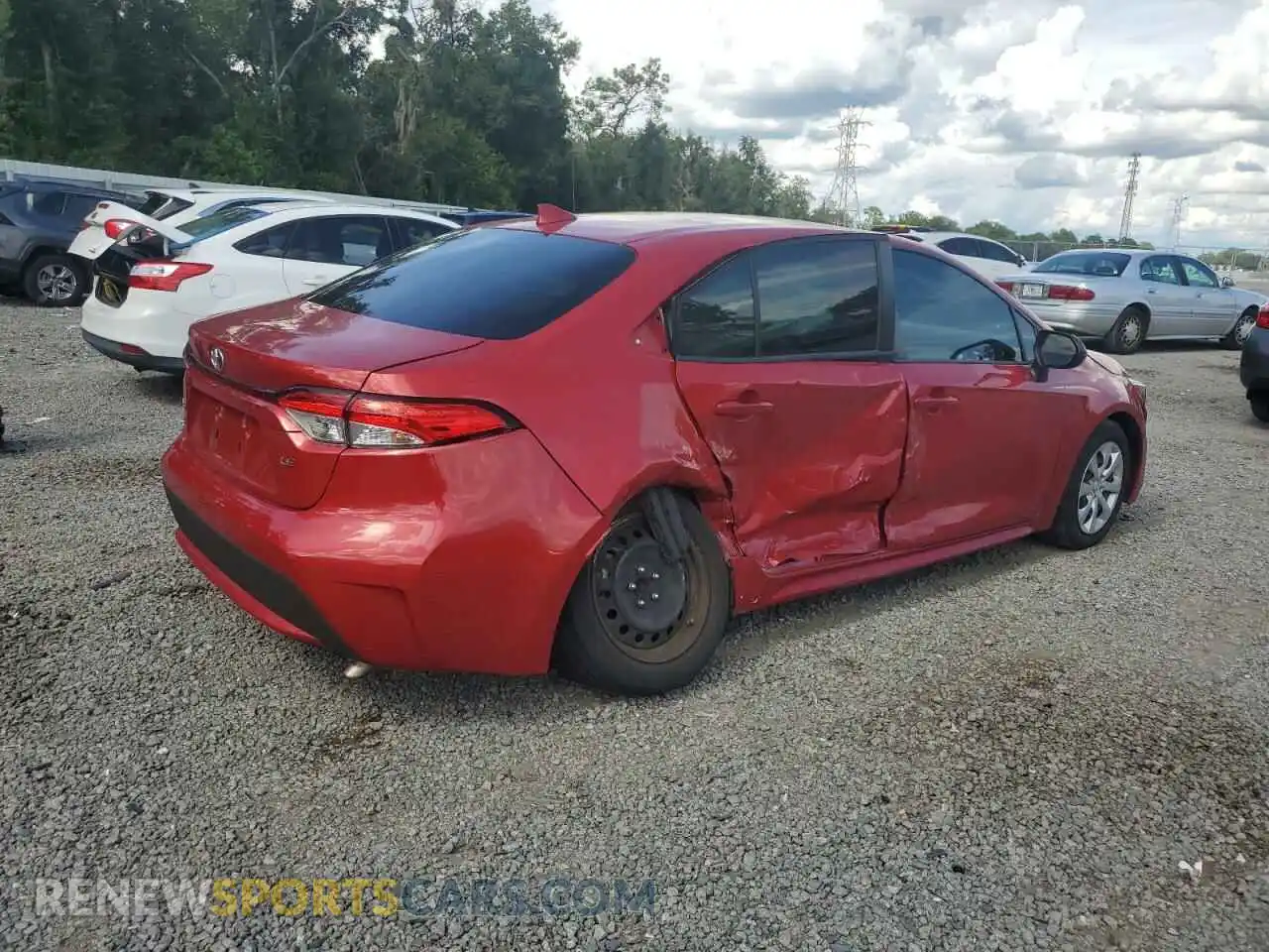 3 Photograph of a damaged car JTDEPMAE4MJ189190 TOYOTA COROLLA 2021