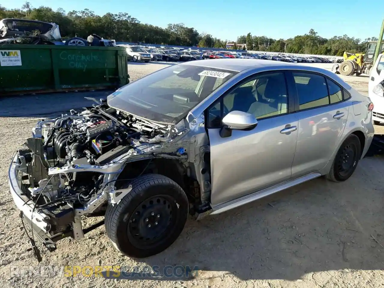 1 Photograph of a damaged car JTDEPMAE5MJ119066 TOYOTA COROLLA 2021