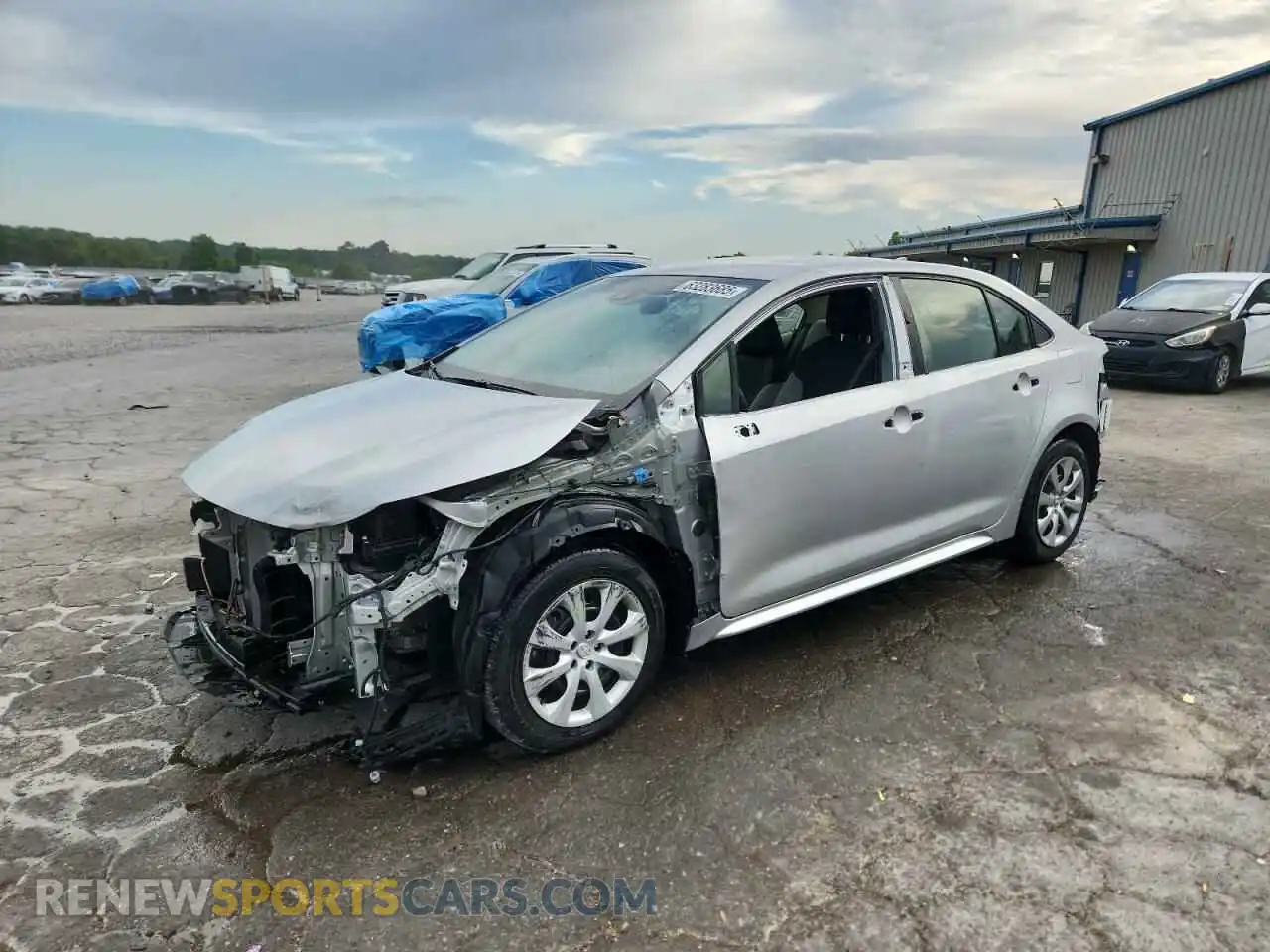 1 Photograph of a damaged car JTDEPMAE5MJ122579 TOYOTA COROLLA 2021