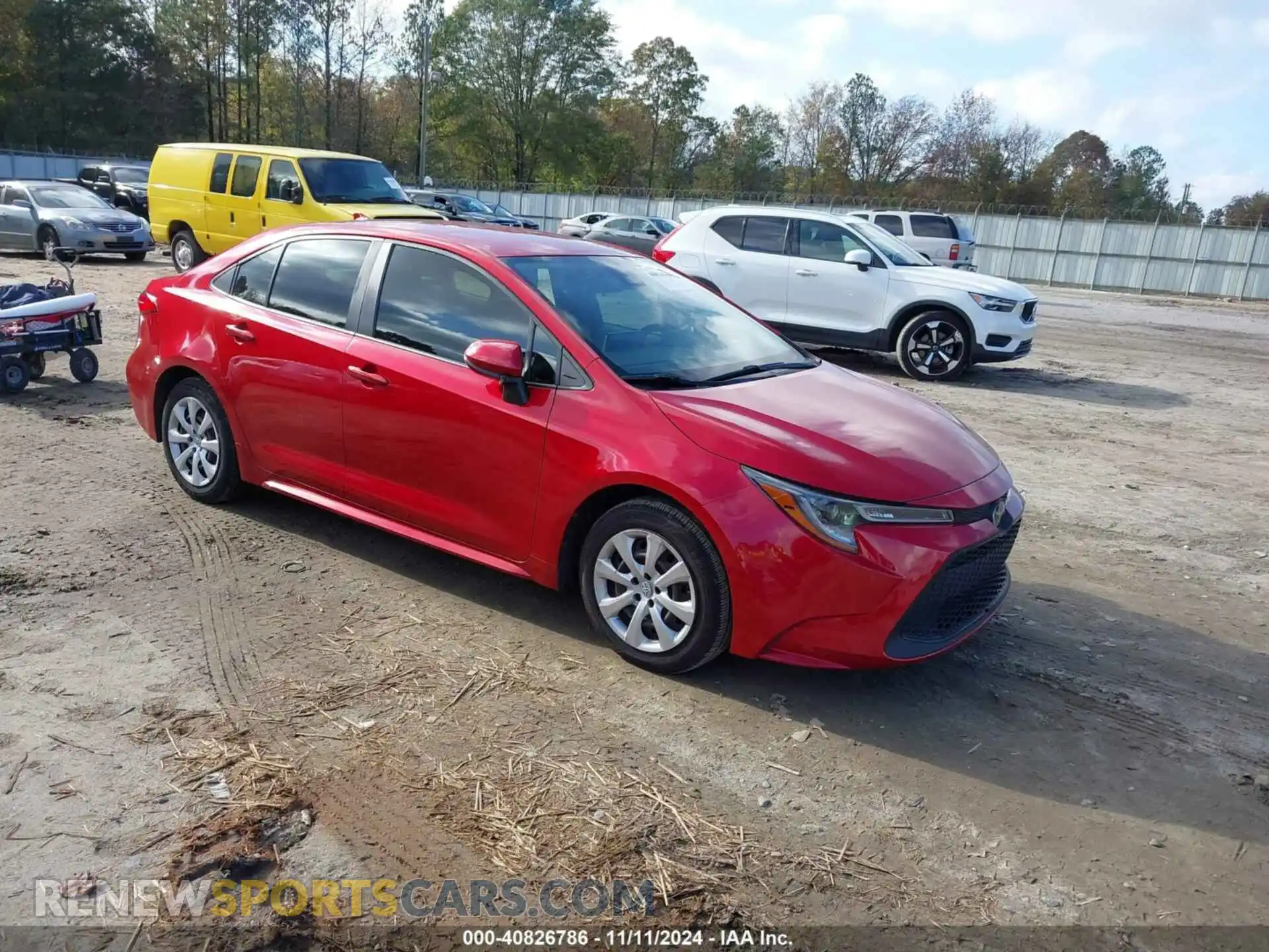 1 Photograph of a damaged car JTDEPMAE5MJ124784 TOYOTA COROLLA 2021