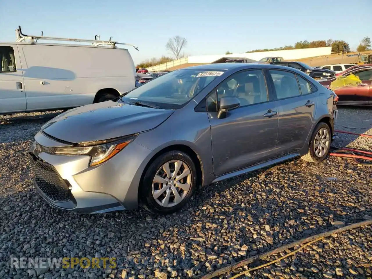 1 Photograph of a damaged car JTDEPMAE5MJ125160 TOYOTA COROLLA 2021