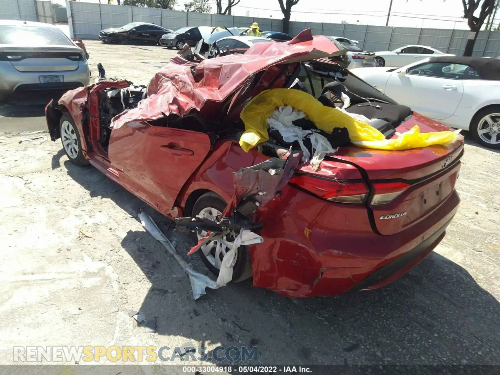 3 Photograph of a damaged car JTDEPMAE5MJ125482 TOYOTA COROLLA 2021