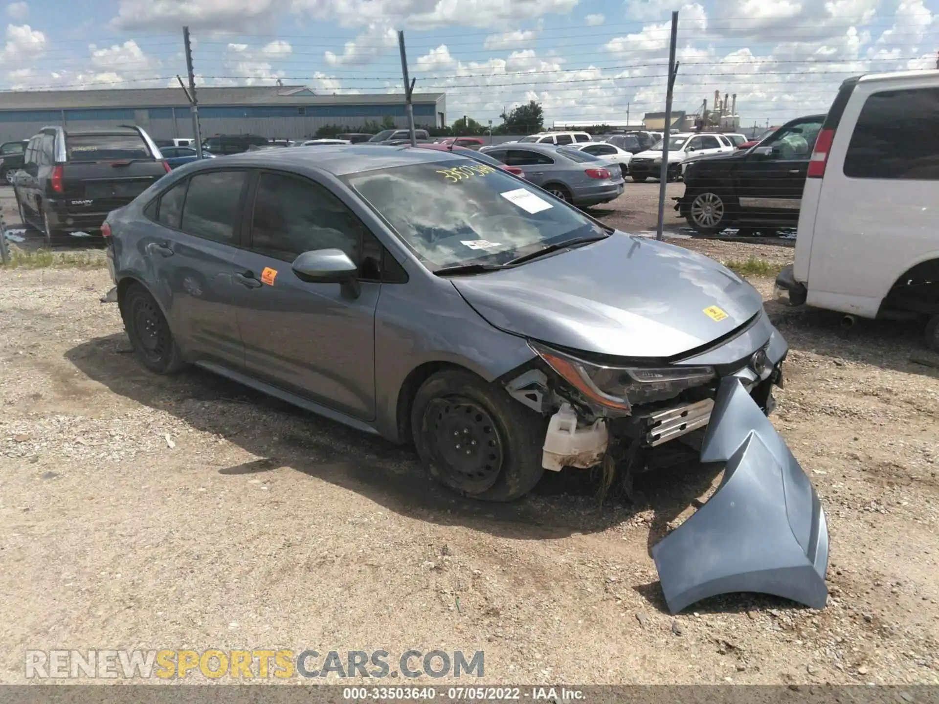 1 Photograph of a damaged car JTDEPMAE5MJ126311 TOYOTA COROLLA 2021