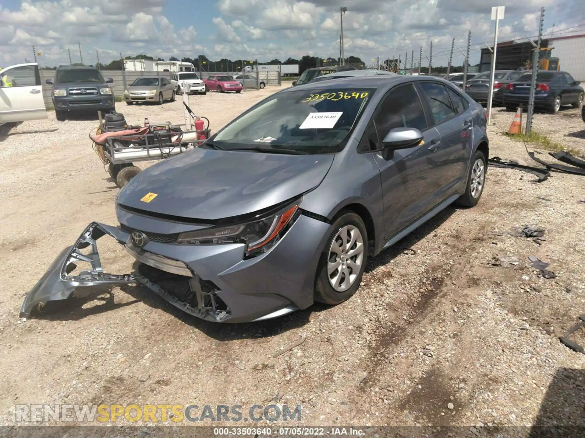 2 Photograph of a damaged car JTDEPMAE5MJ126311 TOYOTA COROLLA 2021