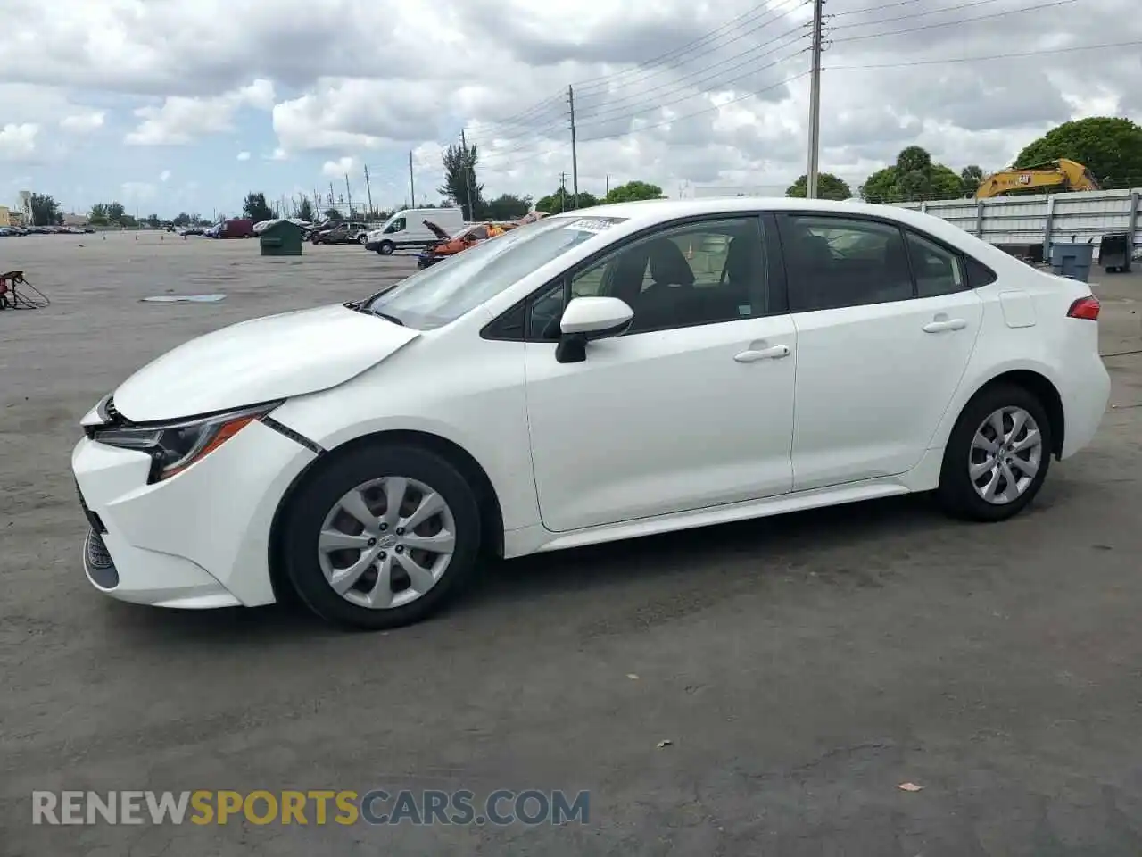 1 Photograph of a damaged car JTDEPMAE5MJ126518 TOYOTA COROLLA 2021