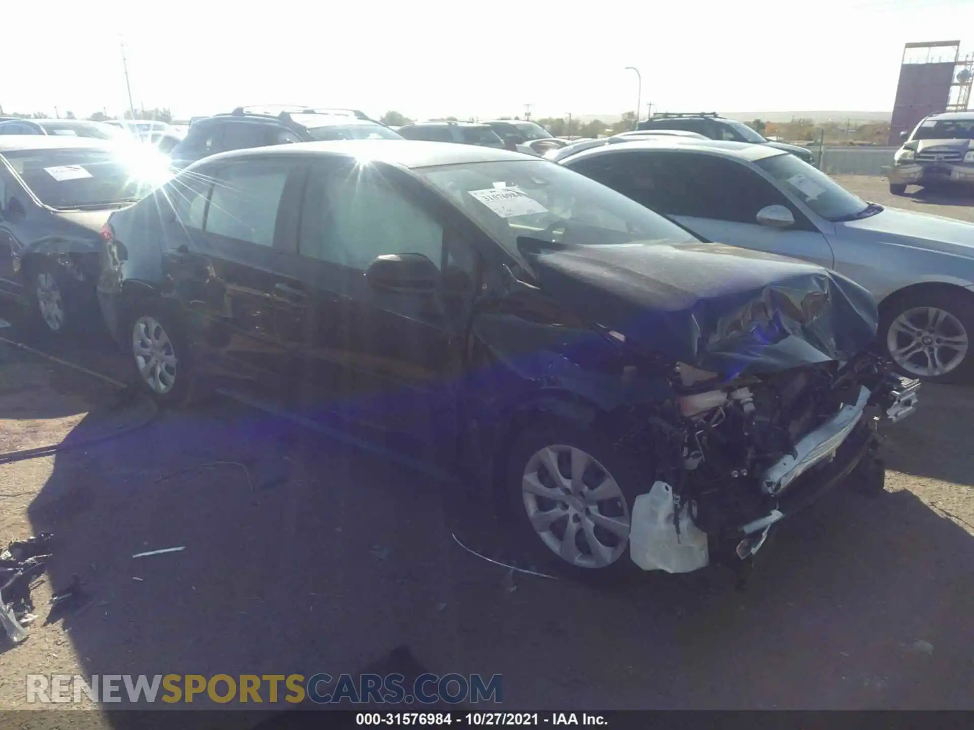 1 Photograph of a damaged car JTDEPMAE5MJ127605 TOYOTA COROLLA 2021