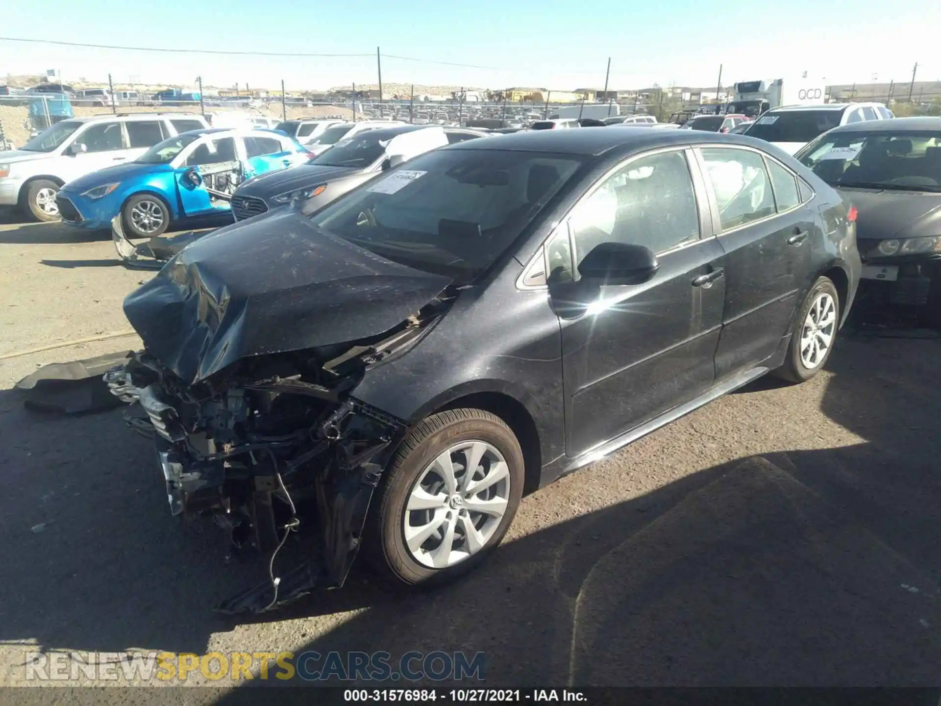 2 Photograph of a damaged car JTDEPMAE5MJ127605 TOYOTA COROLLA 2021