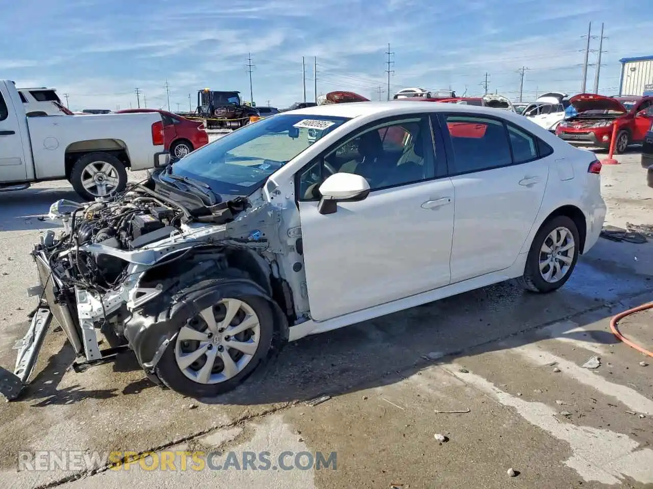 1 Photograph of a damaged car JTDEPMAE5MJ128723 TOYOTA COROLLA 2021