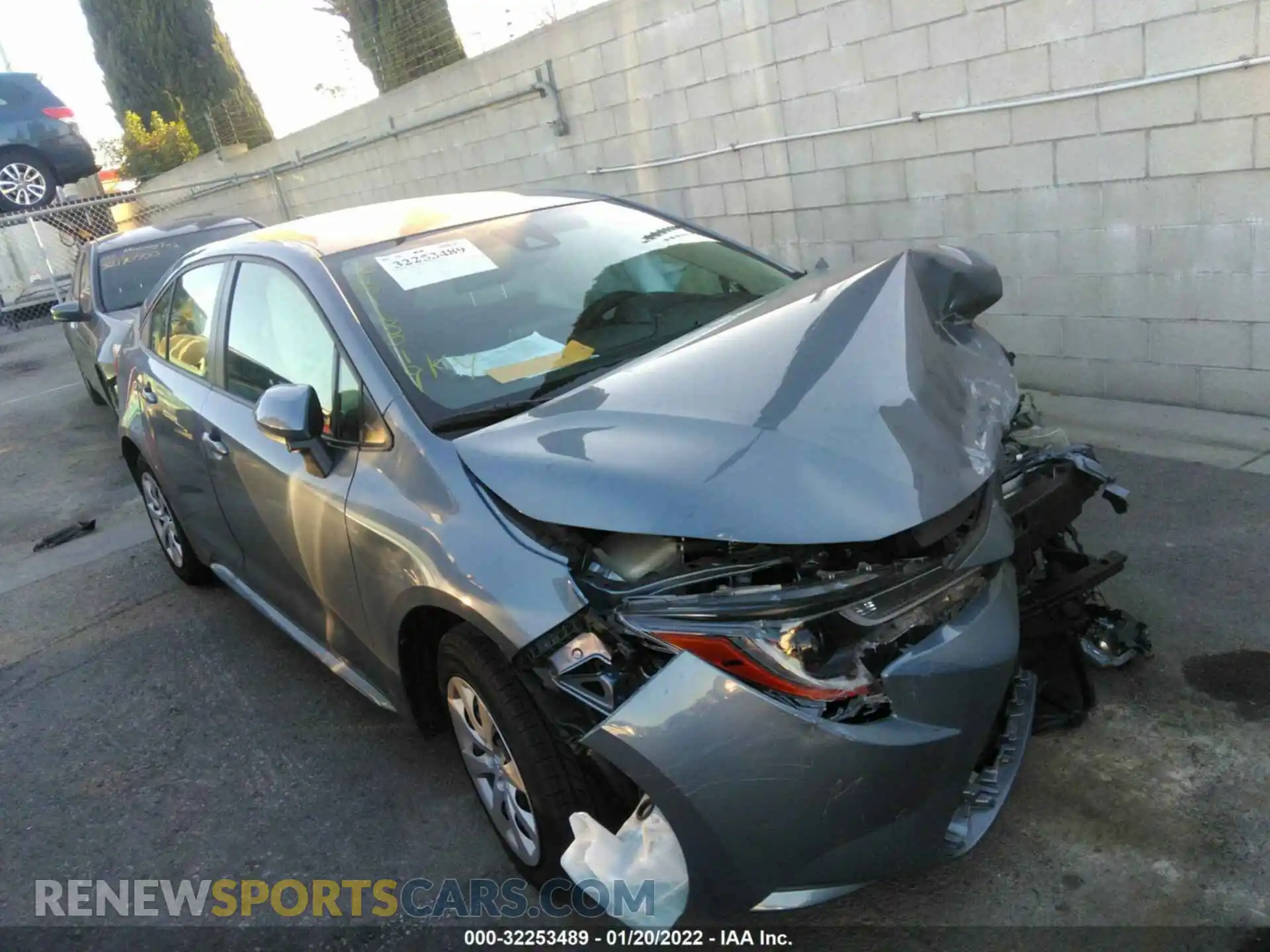 1 Photograph of a damaged car JTDEPMAE5MJ129063 TOYOTA COROLLA 2021