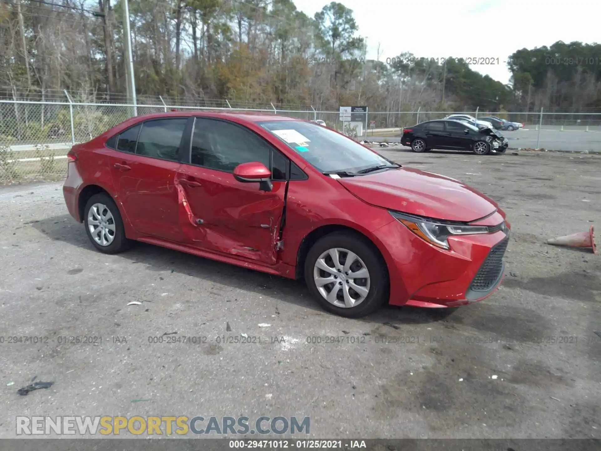 1 Photograph of a damaged car JTDEPMAE5MJ135672 TOYOTA COROLLA 2021