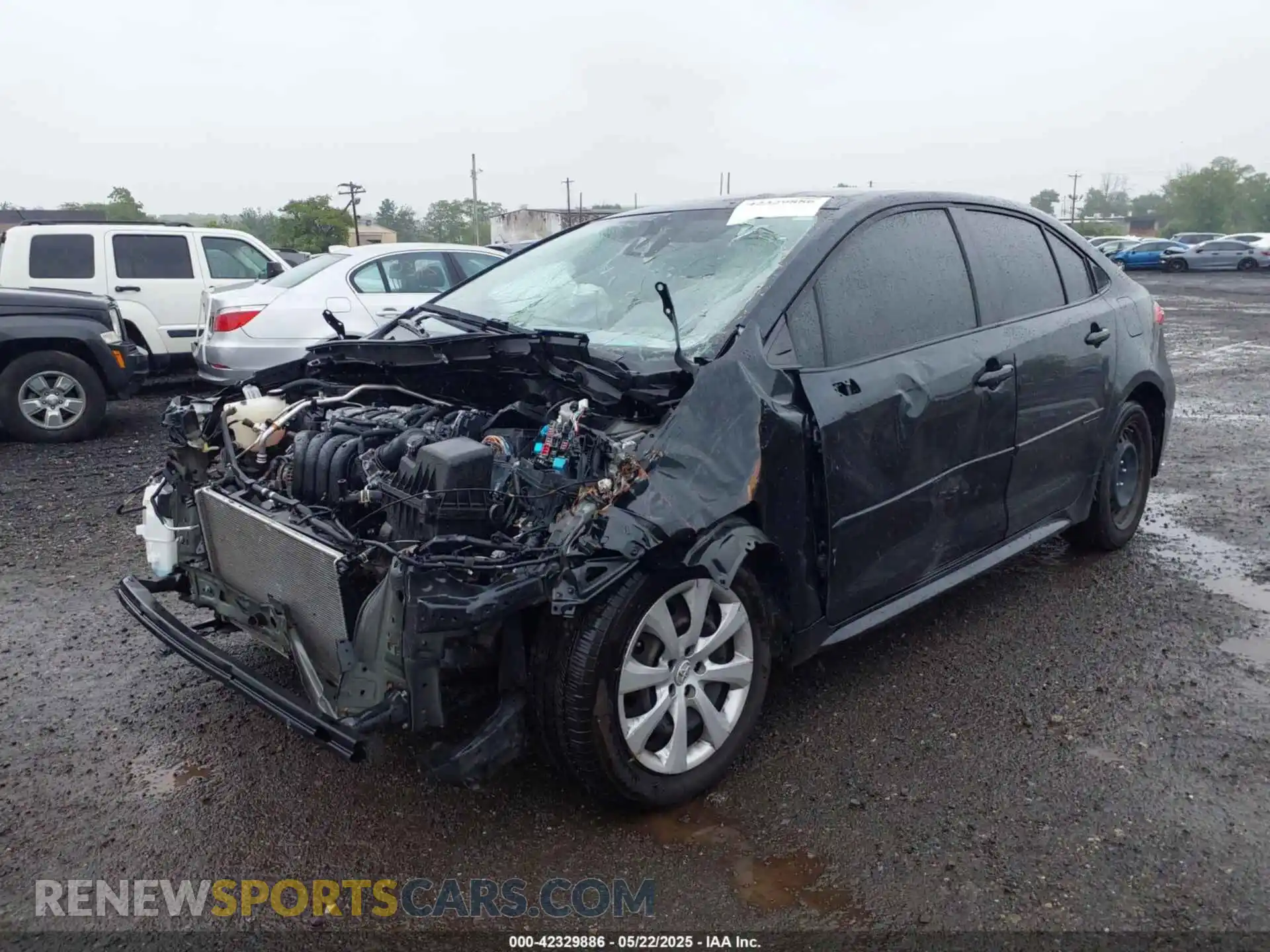 2 Photograph of a damaged car JTDEPMAE5MJ135932 TOYOTA COROLLA 2021