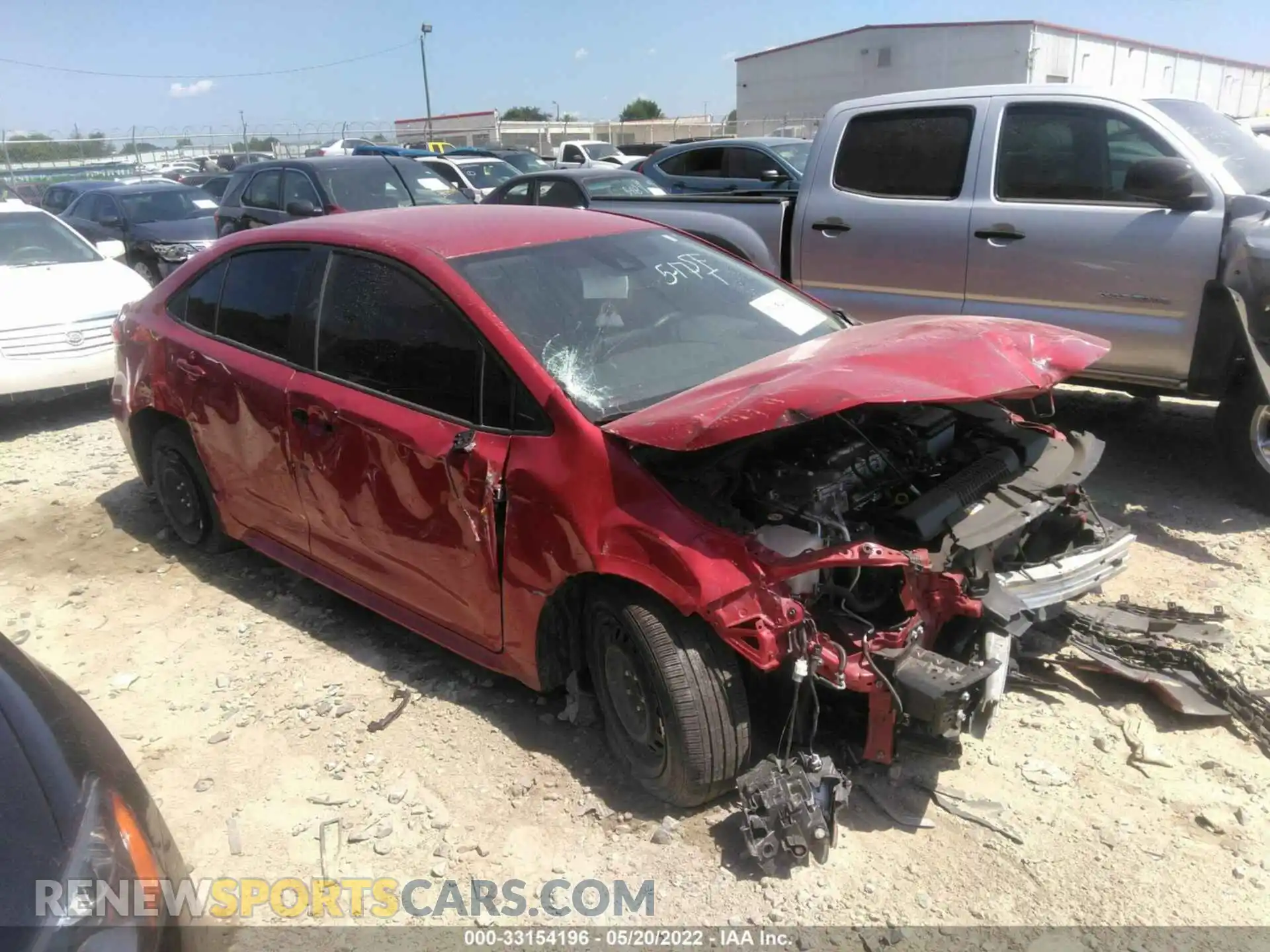 1 Photograph of a damaged car JTDEPMAE5MJ136210 TOYOTA COROLLA 2021