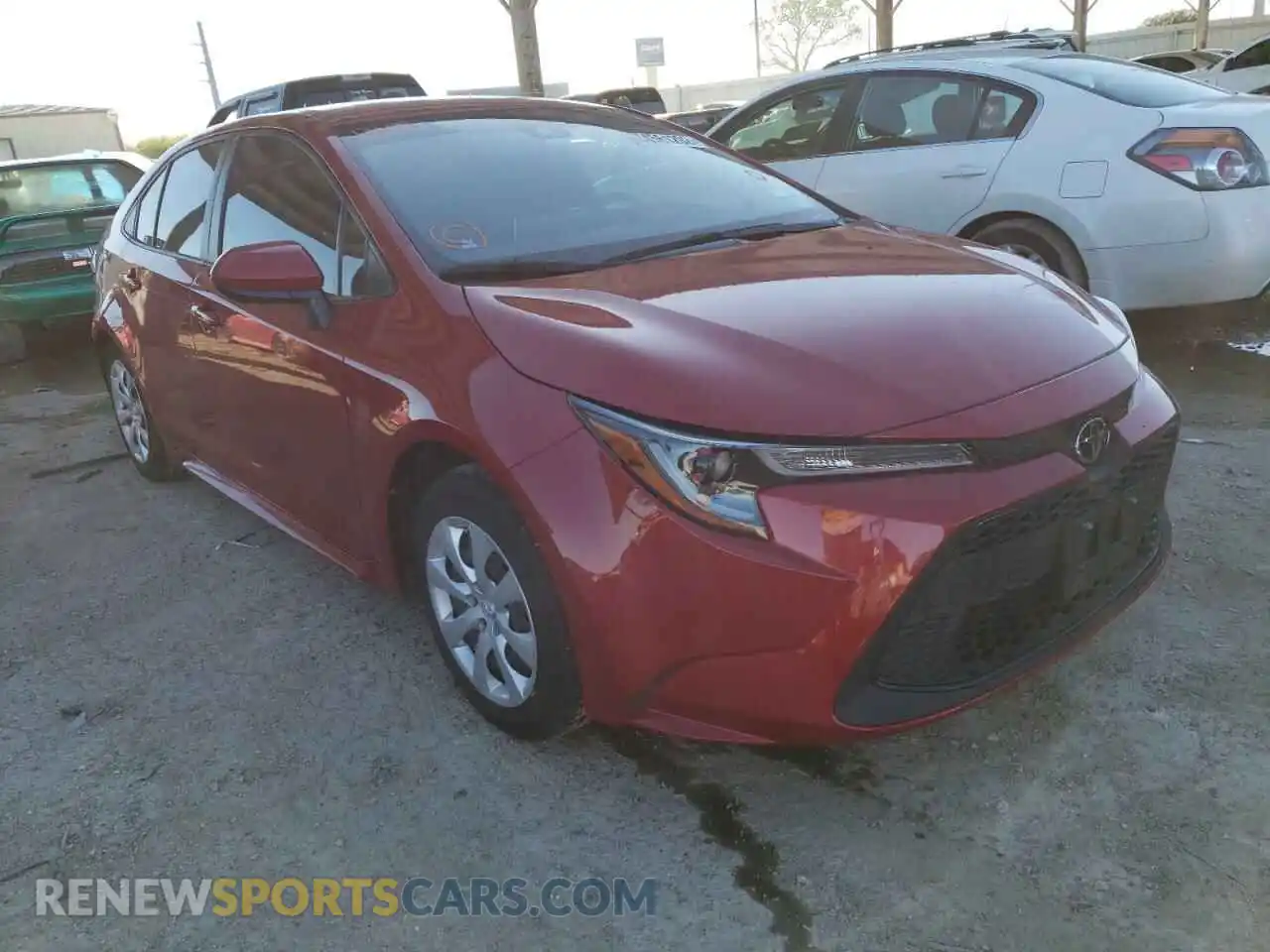 1 Photograph of a damaged car JTDEPMAE5MJ136997 TOYOTA COROLLA 2021