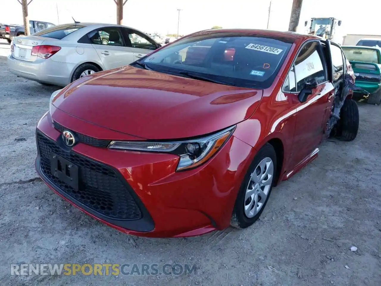 2 Photograph of a damaged car JTDEPMAE5MJ136997 TOYOTA COROLLA 2021