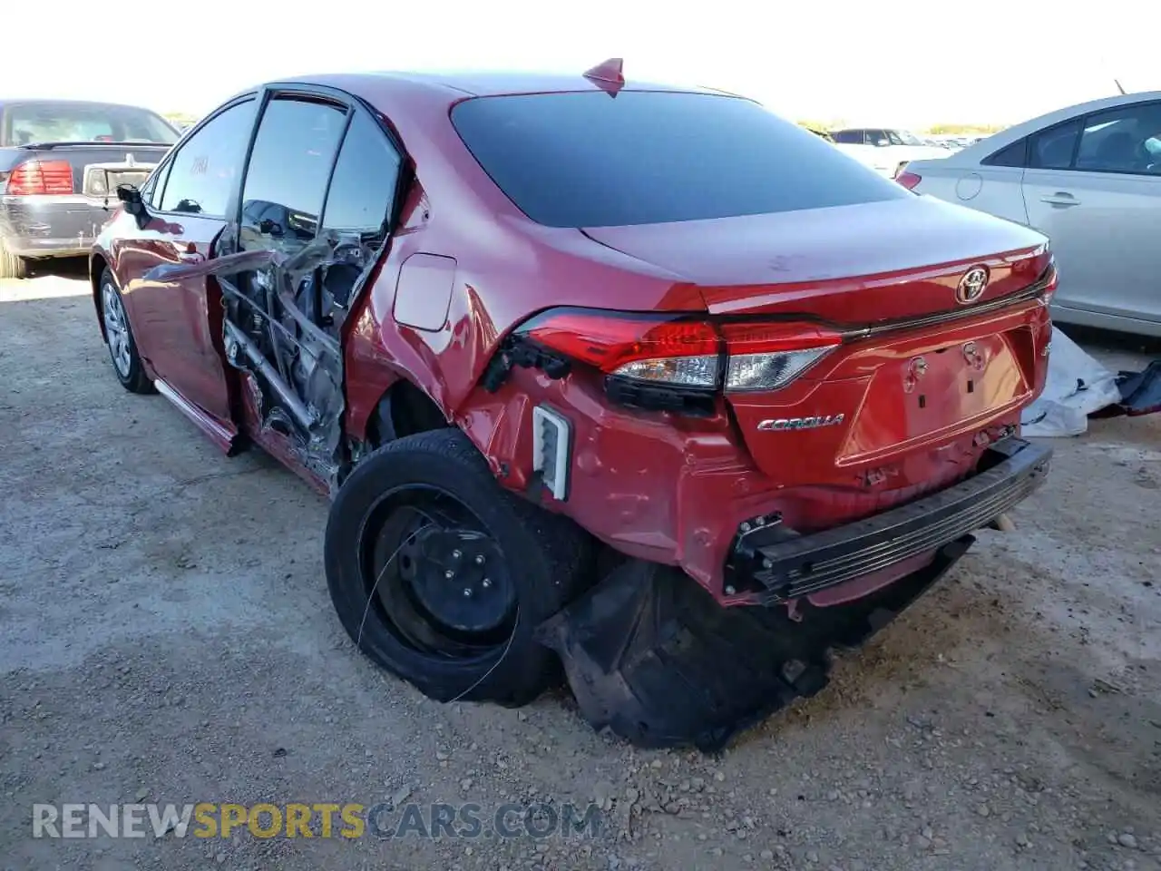3 Photograph of a damaged car JTDEPMAE5MJ136997 TOYOTA COROLLA 2021