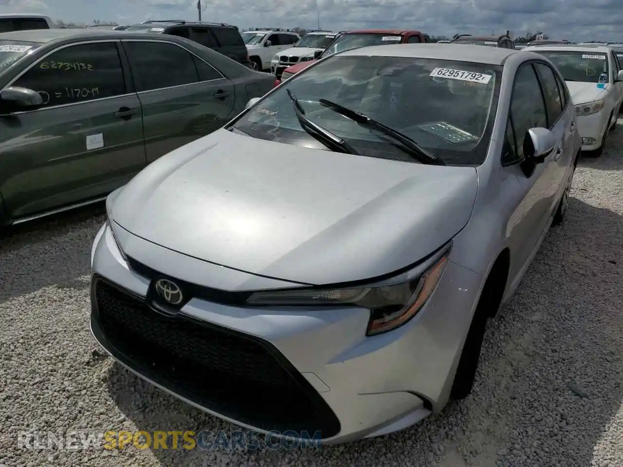 2 Photograph of a damaged car JTDEPMAE5MJ138622 TOYOTA COROLLA 2021