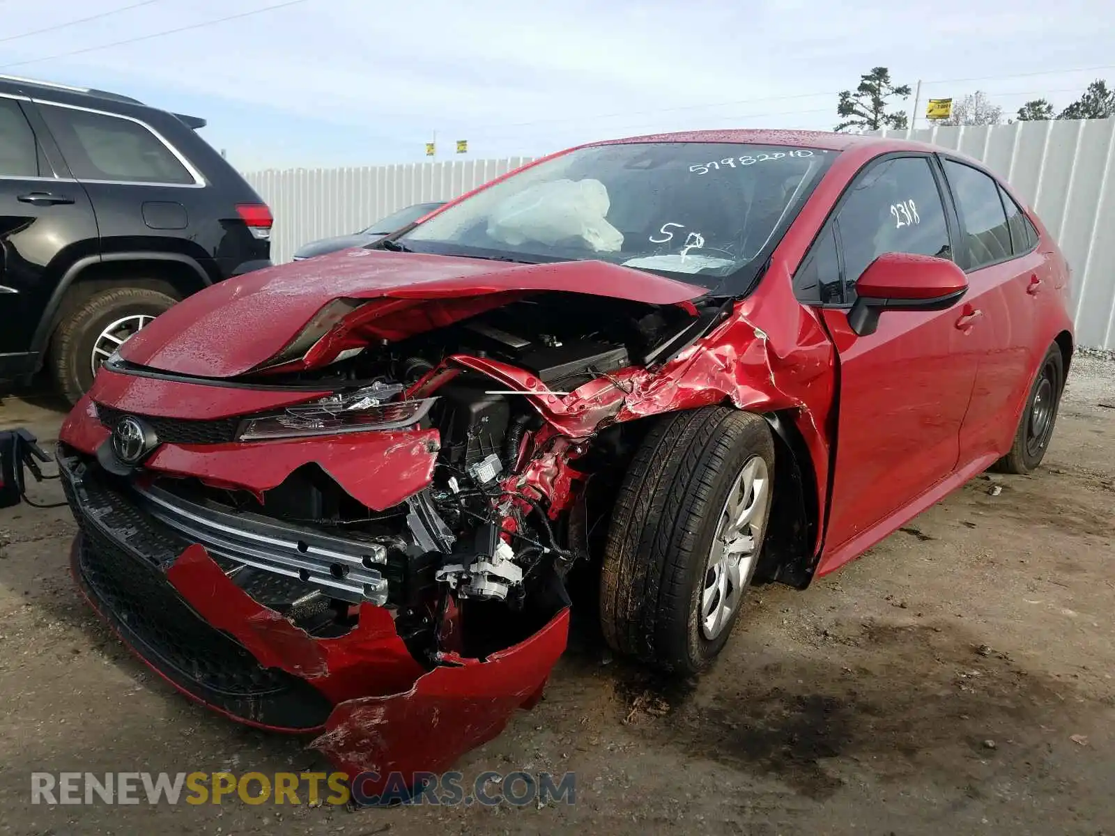 2 Photograph of a damaged car JTDEPMAE5MJ139883 TOYOTA COROLLA 2021