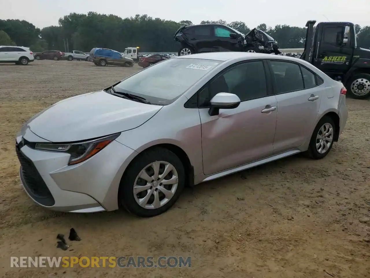 1 Photograph of a damaged car JTDEPMAE5MJ140046 TOYOTA COROLLA 2021
