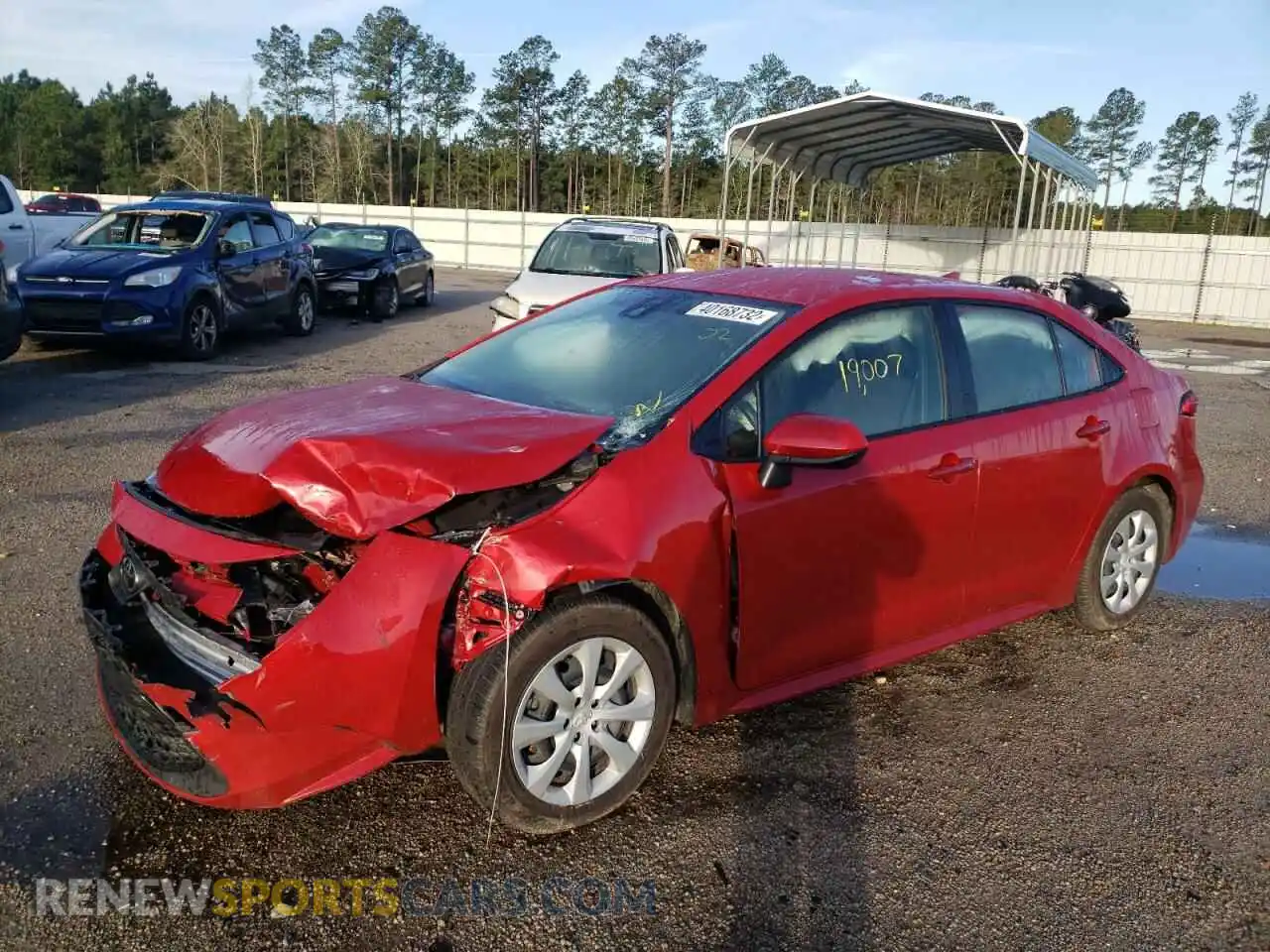 2 Photograph of a damaged car JTDEPMAE5MJ140967 TOYOTA COROLLA 2021
