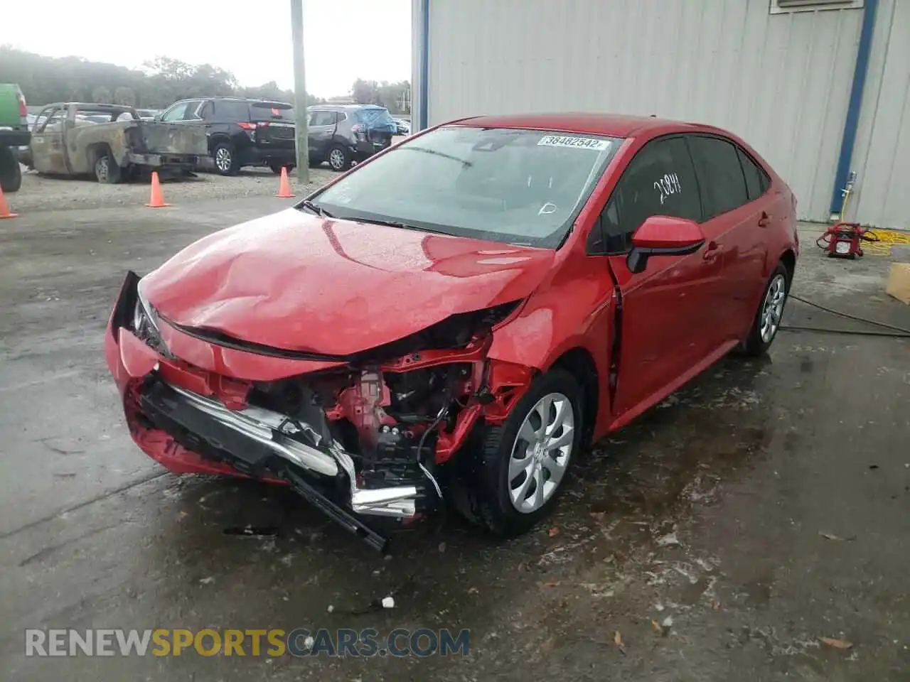 2 Photograph of a damaged car JTDEPMAE5MJ141486 TOYOTA COROLLA 2021