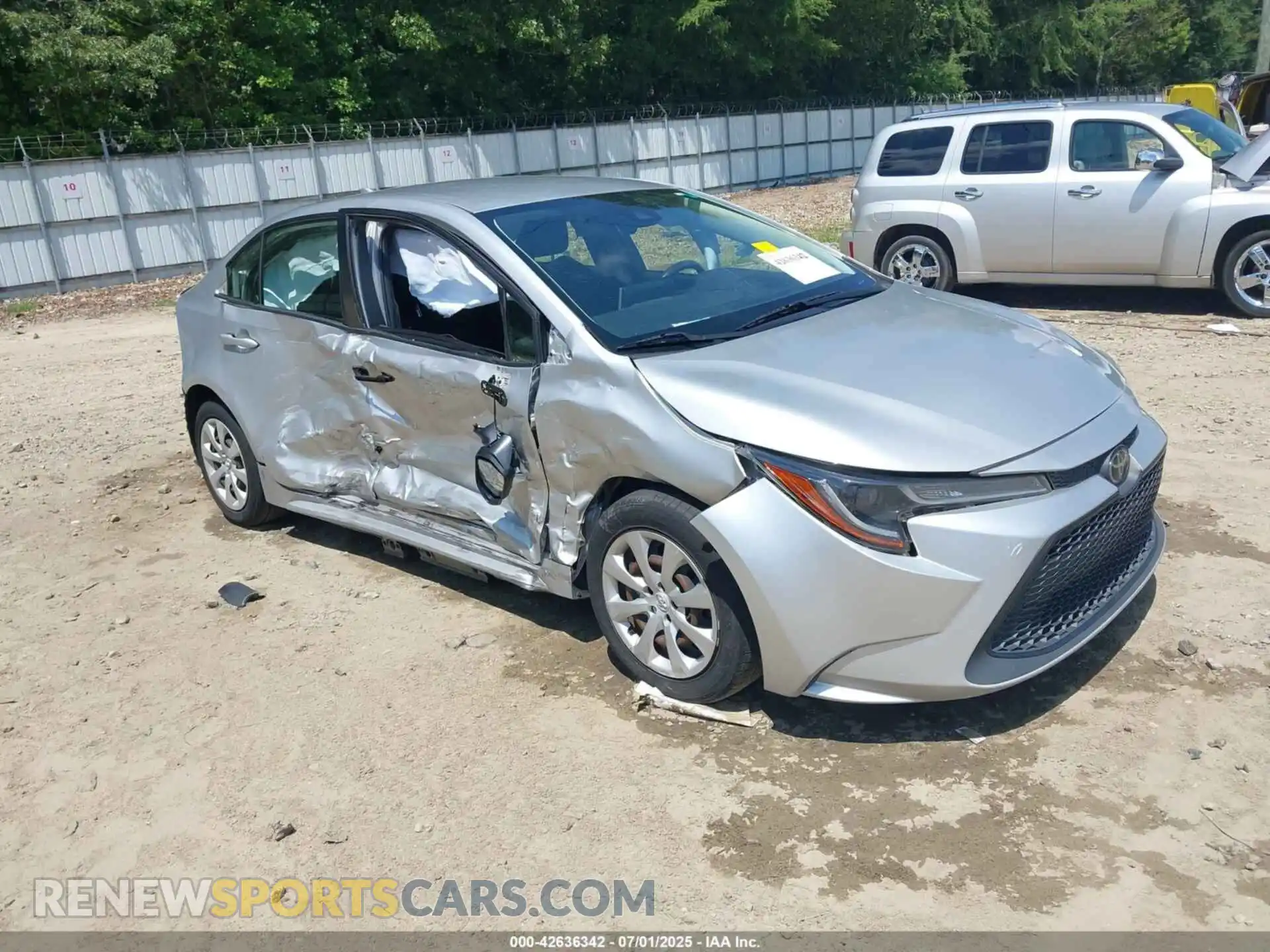 1 Photograph of a damaged car JTDEPMAE5MJ141794 TOYOTA COROLLA 2021