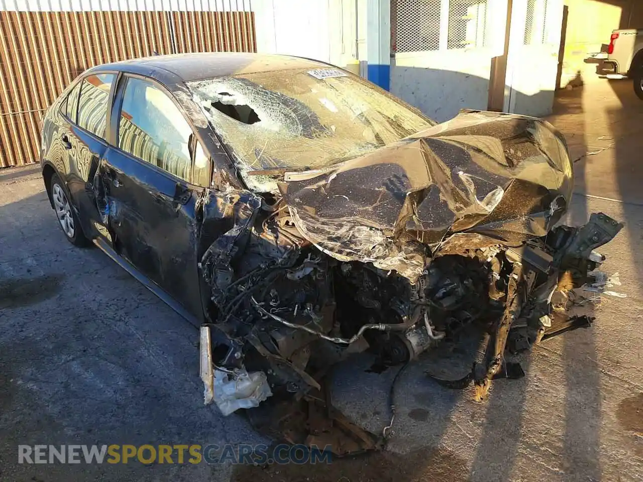 1 Photograph of a damaged car JTDEPMAE5MJ142251 TOYOTA COROLLA 2021