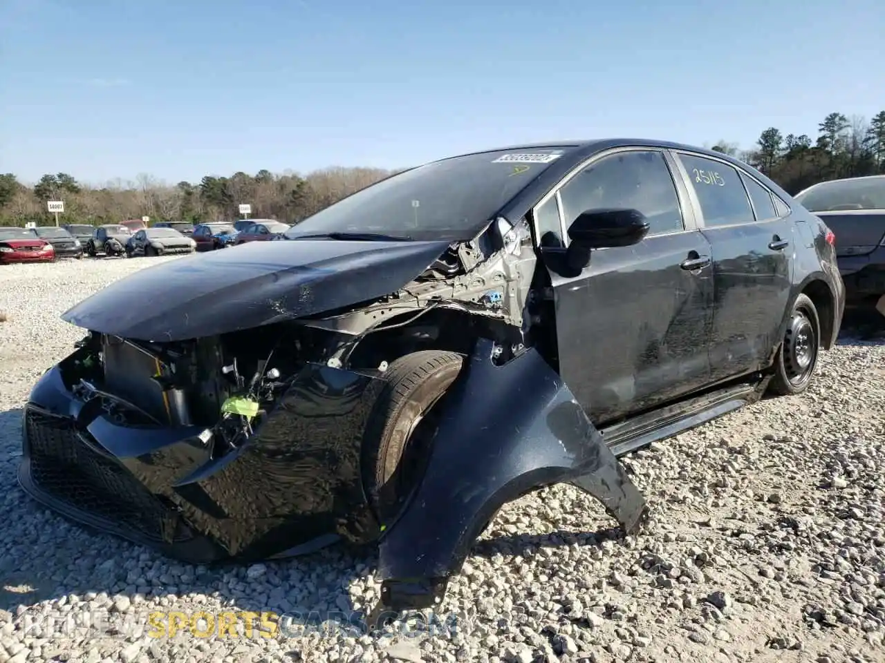 2 Photograph of a damaged car JTDEPMAE5MJ143058 TOYOTA COROLLA 2021