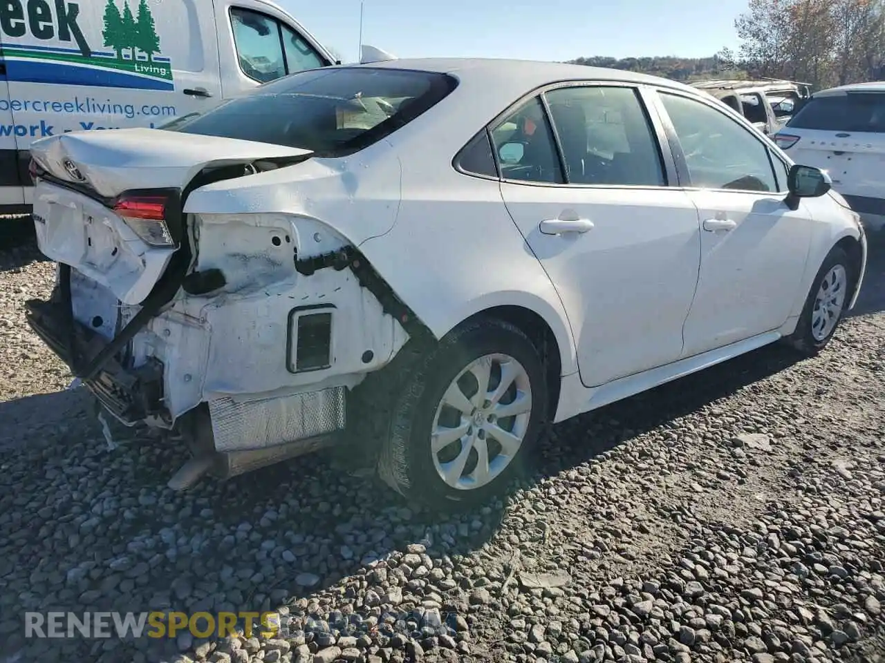 3 Photograph of a damaged car JTDEPMAE5MJ147255 TOYOTA COROLLA 2021