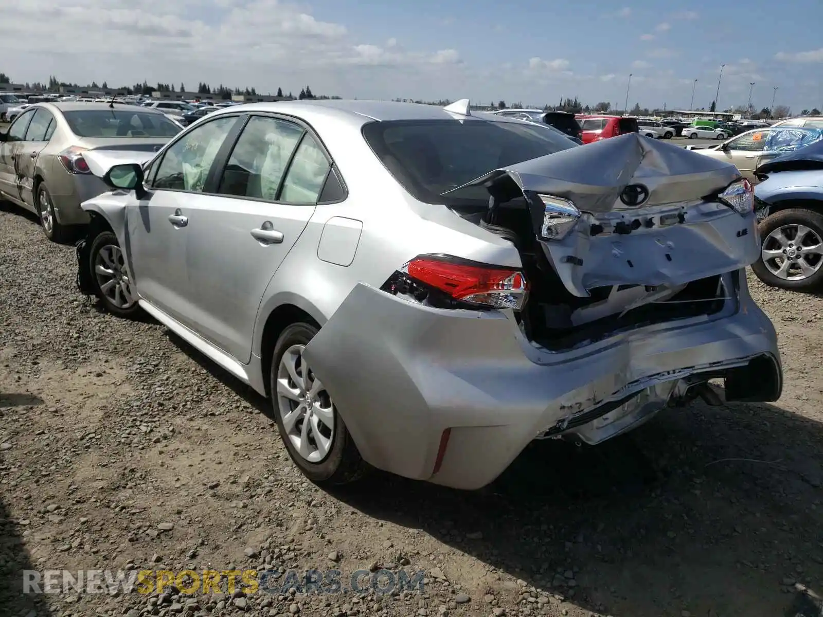 3 fotografías del automóvil dañado JTDEPMAE5MJ150916 TOYOTA COROLLA 2021