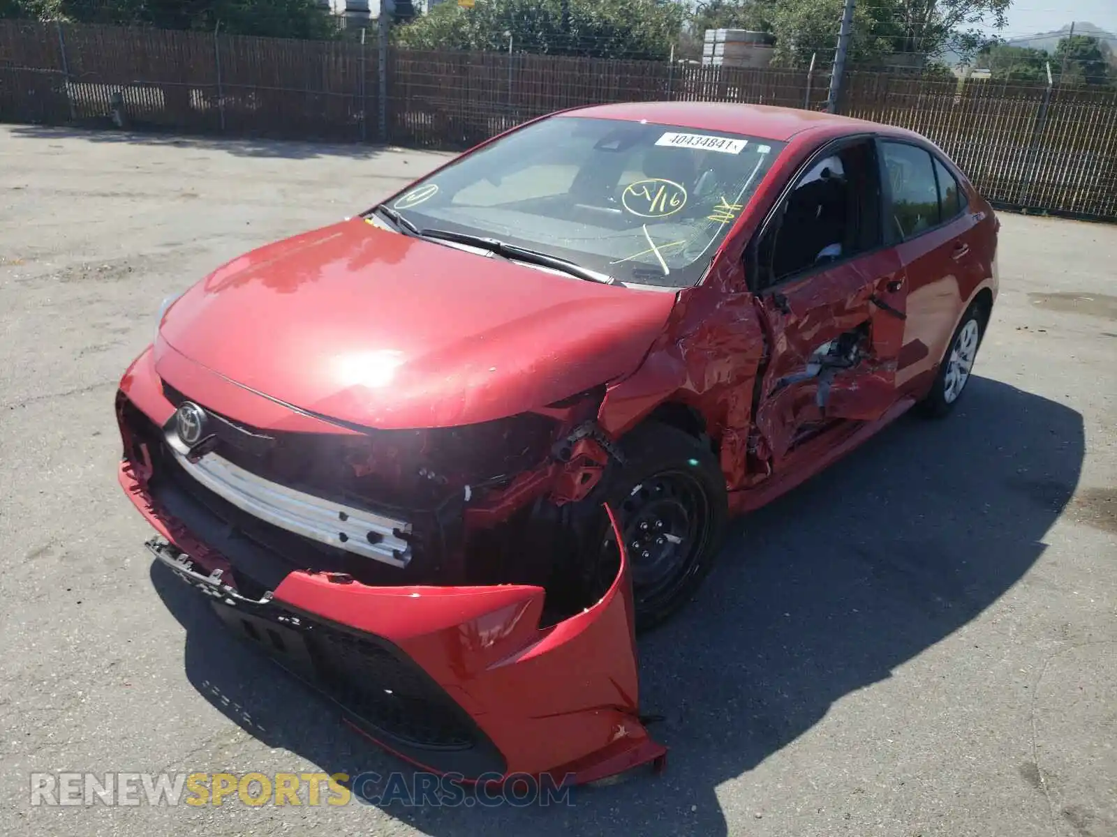 2 Photograph of a damaged car JTDEPMAE5MJ150981 TOYOTA COROLLA 2021