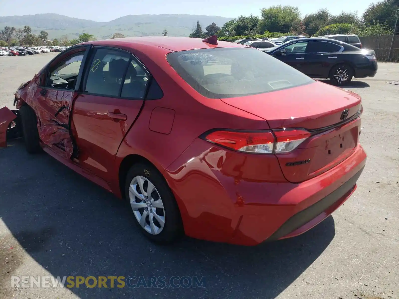 3 Photograph of a damaged car JTDEPMAE5MJ150981 TOYOTA COROLLA 2021