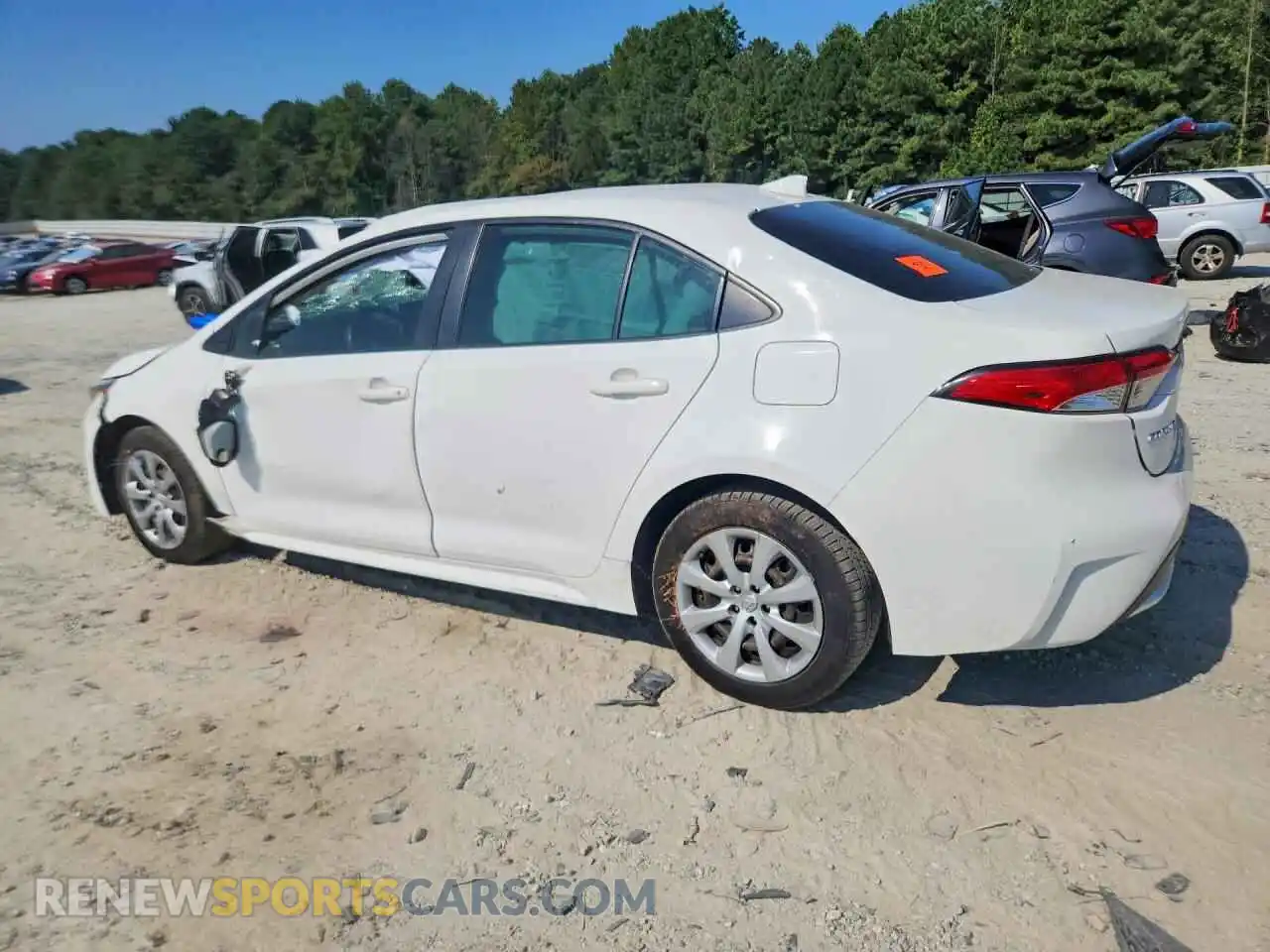 2 fotografías del automóvil dañado JTDEPMAE5MJ154903 TOYOTA COROLLA 2021