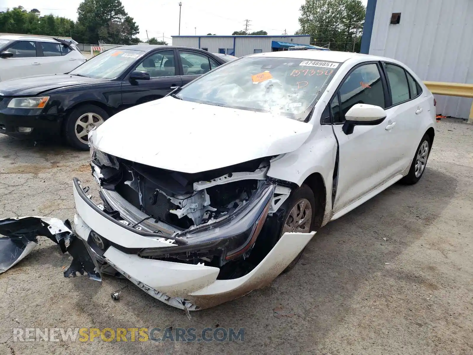 2 Photograph of a damaged car JTDEPMAE5MJ157350 TOYOTA COROLLA 2021