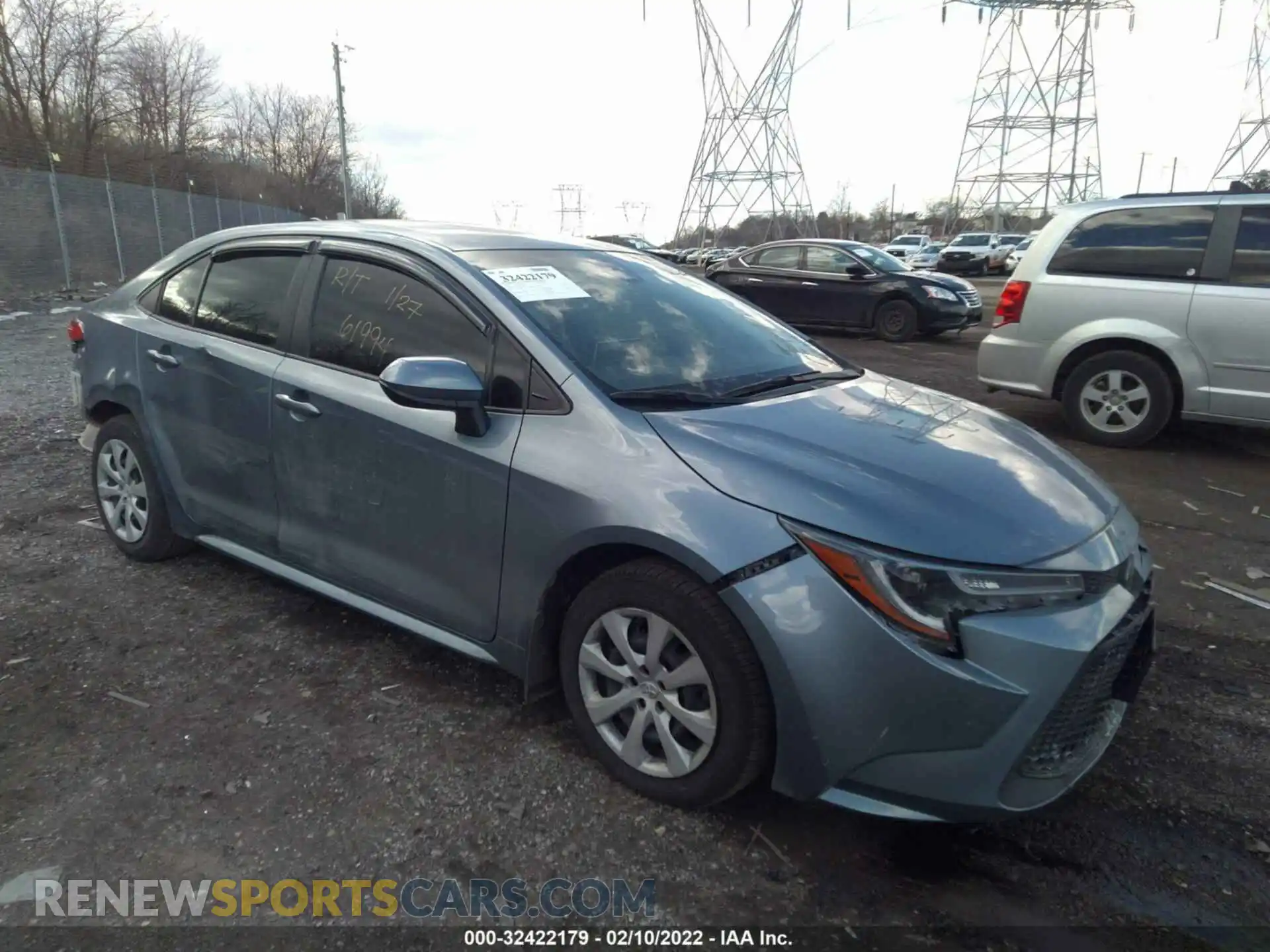 1 Photograph of a damaged car JTDEPMAE5MJ161074 TOYOTA COROLLA 2021