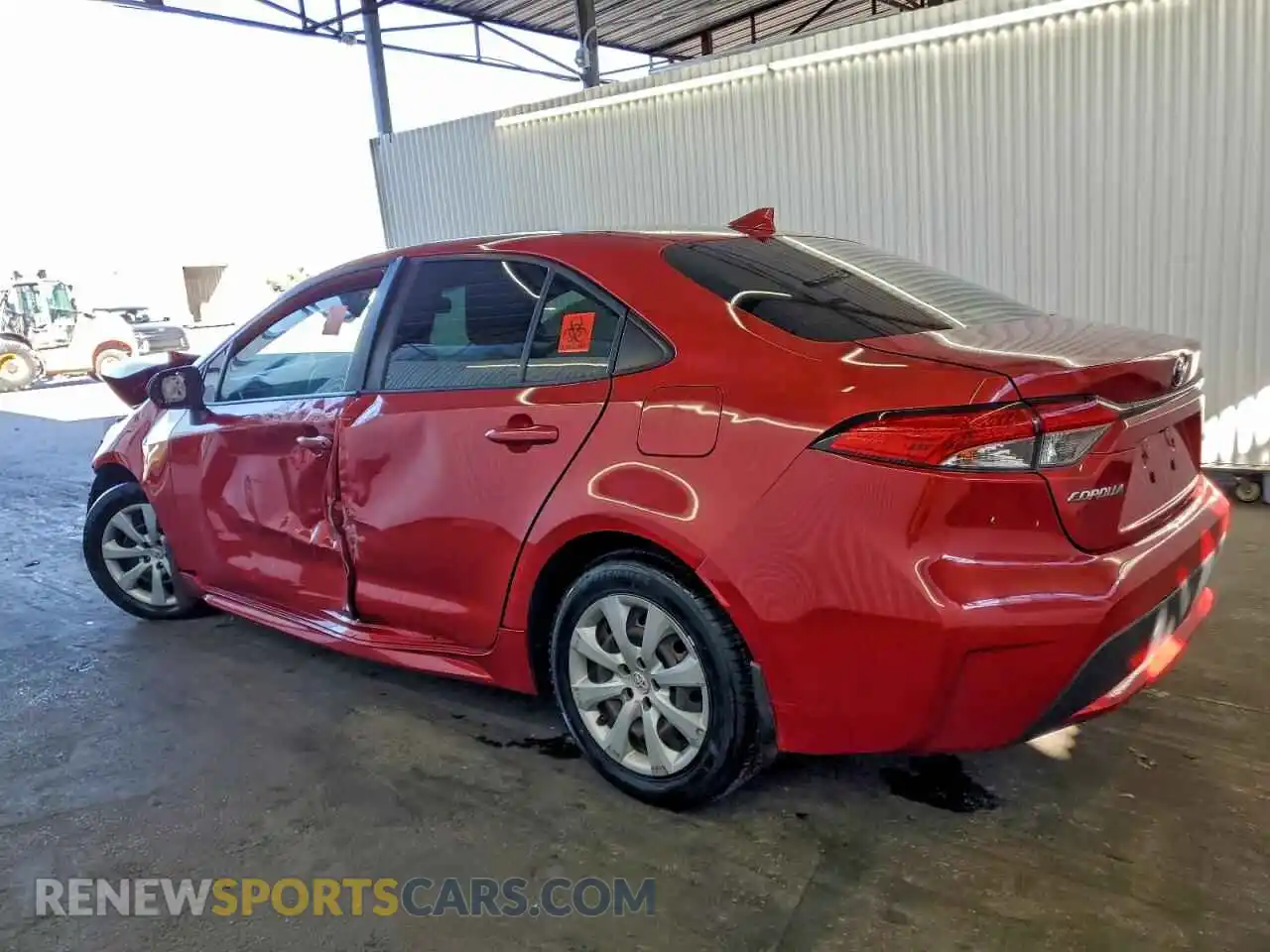 2 Photograph of a damaged car JTDEPMAE5MJ163035 TOYOTA COROLLA 2021
