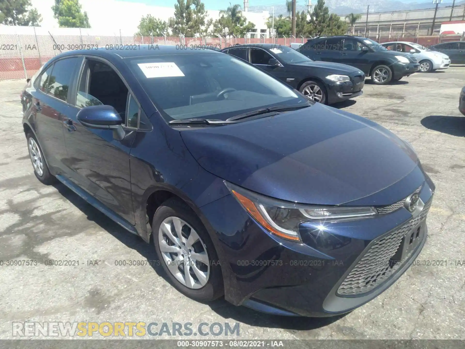 1 Photograph of a damaged car JTDEPMAE5MJ163648 TOYOTA COROLLA 2021