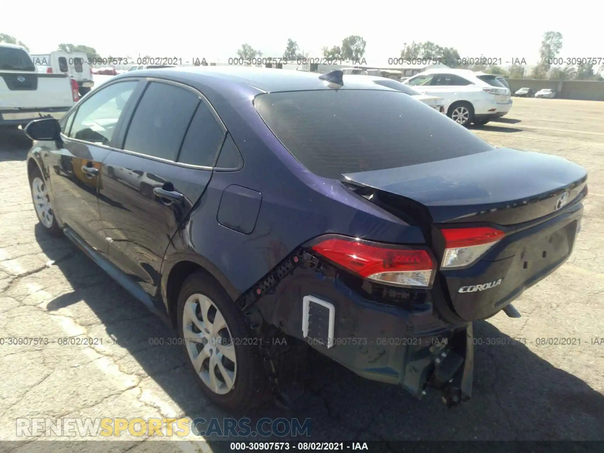 3 Photograph of a damaged car JTDEPMAE5MJ163648 TOYOTA COROLLA 2021