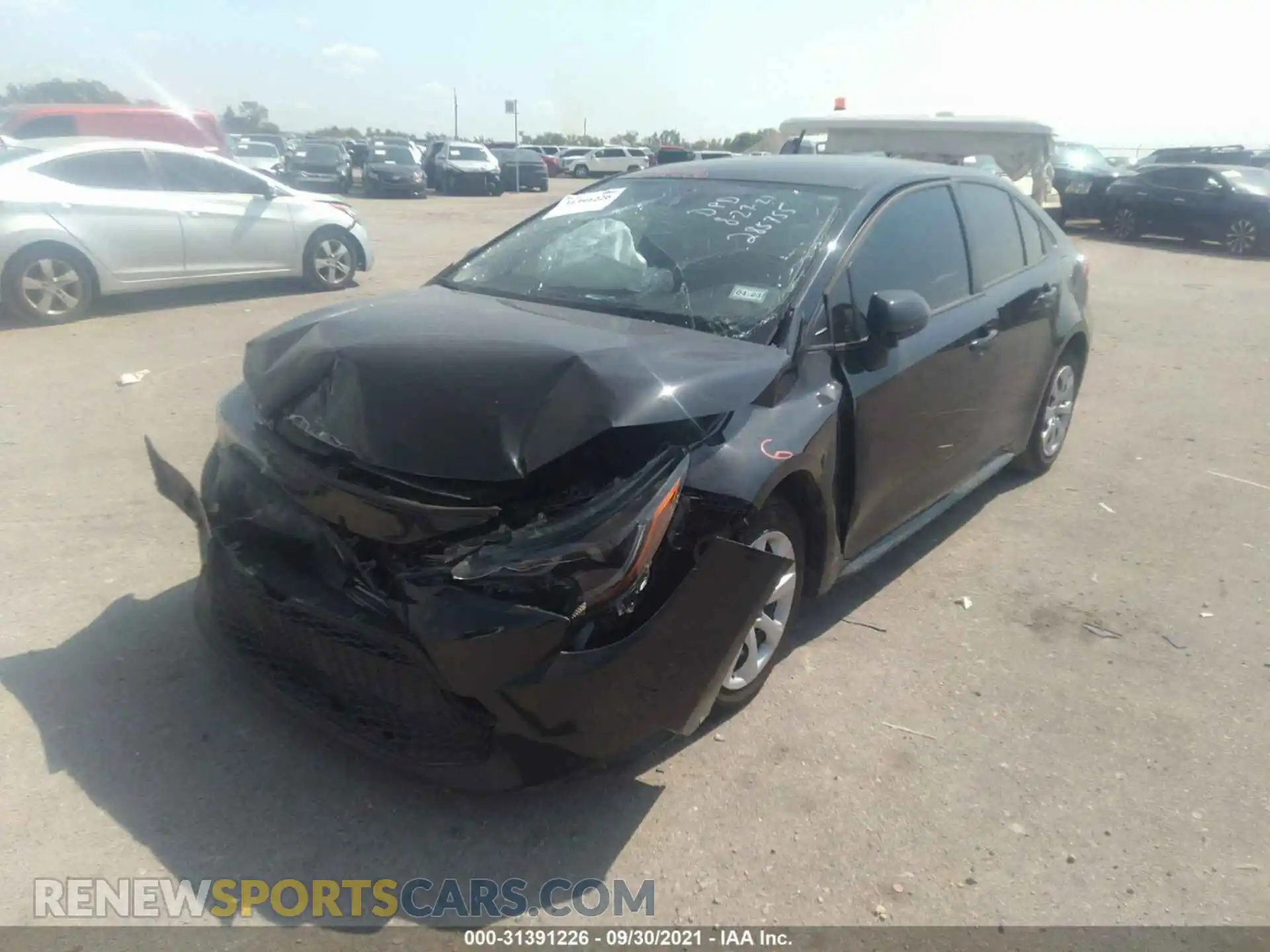 2 Photograph of a damaged car JTDEPMAE5MJ164119 TOYOTA COROLLA 2021