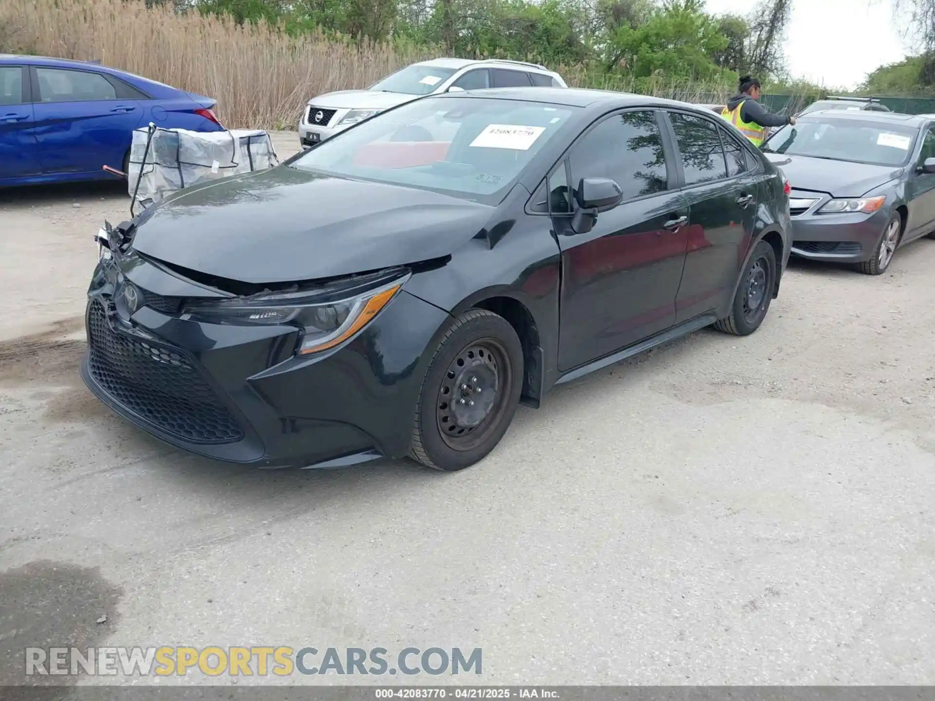 2 Photograph of a damaged car JTDEPMAE5MJ167375 TOYOTA COROLLA 2021